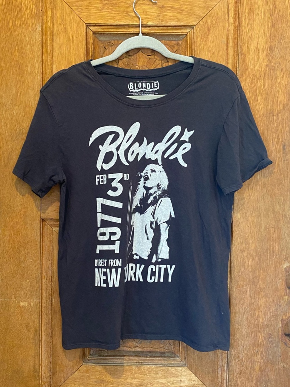 Blonde band tee black medium juniors short sleeve shirt
